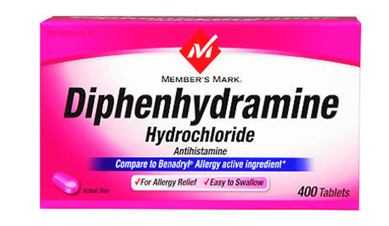 Diphenhydramine nằm trong nhóm thuốc kháng histamin có tác dụng giảm ngứa