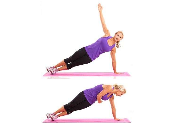 Side plank là bài tập phù hợp cho người thoát vị đĩa đệm