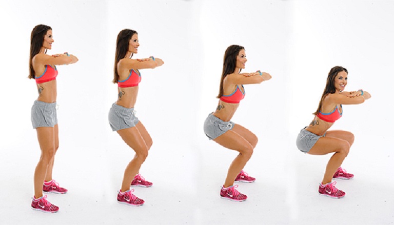 Động tác Squats rộng tăng cường xương khớp linh hoạt