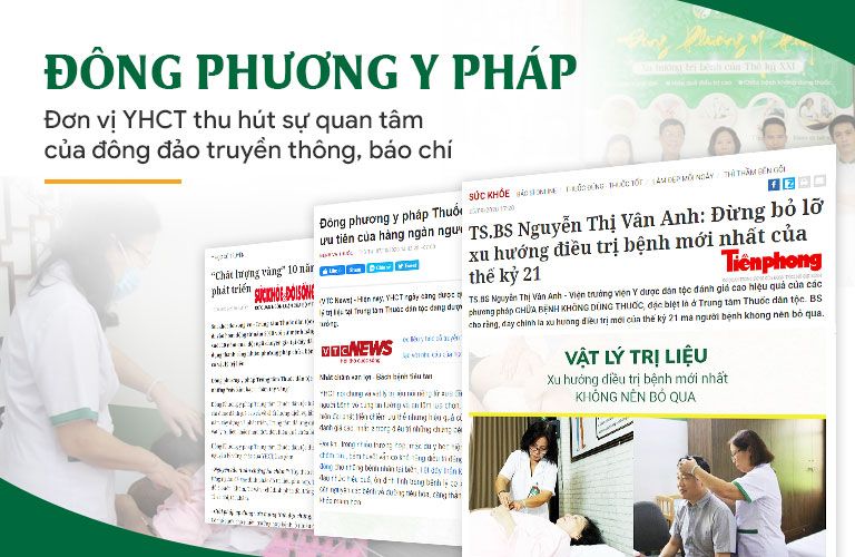 Trung tâm Đông phương Y pháp xuất hiện trên nhiều trang báo