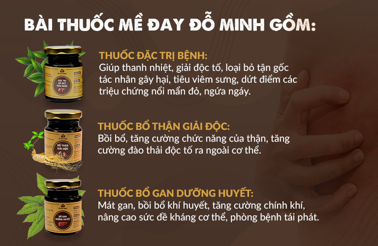 Tác dụng bài thuốc mề đay Đỗ Minh