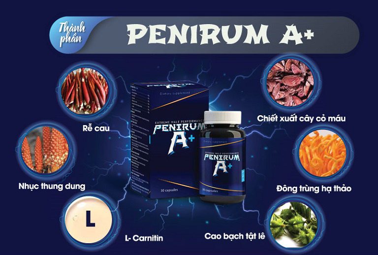 Penirum được điều chế từ các thành phần dược liệu quý