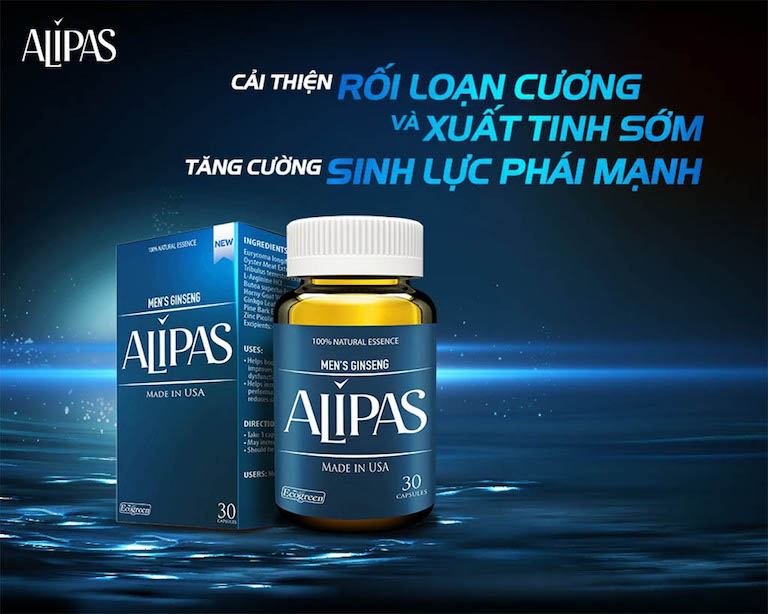 Sâm Alipas là một loại thực phẩm chức năng, được sản xuất tại Mỹ