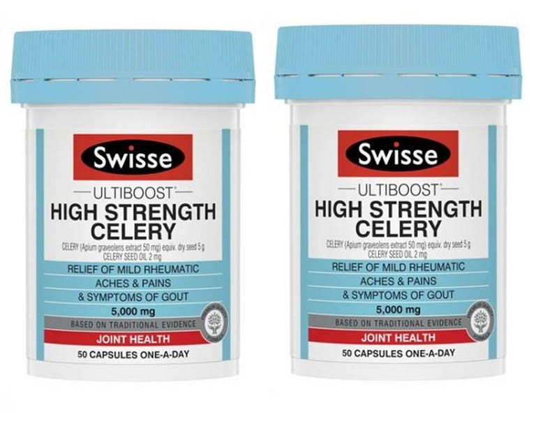 Viên uống cải thiện gout Swisse High Strength Celery 5000mg