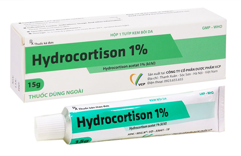 Thuốc bôi trị viêm da tiếp xúc Corticosteroid - Hydrocortisone 1%