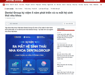 Báo Tiền Phong: VN Medipharm Kỷ Niệm 5 Năm Phát Triển Và Ra Mắt Hệ Sinh Thái Nha Khoa