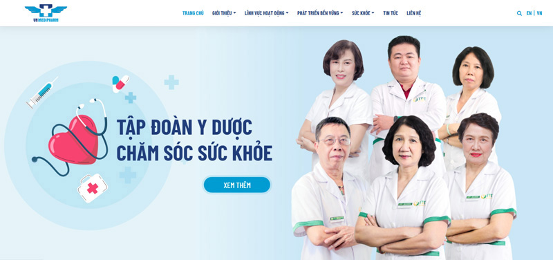 VN Medipharm là Tập đoàn Y Dược chăm sóc sức khỏe uy tín, chất lượng